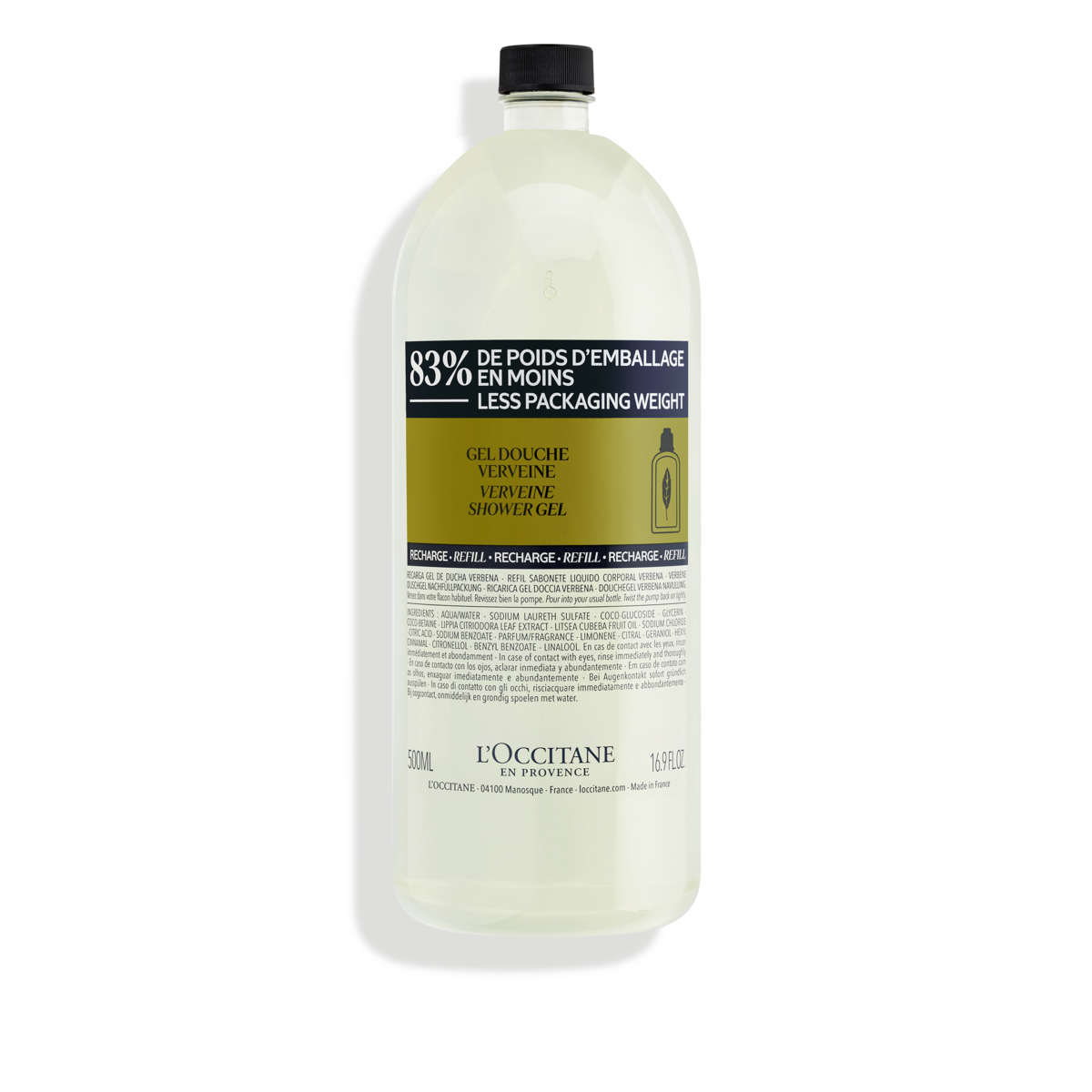 Sabonete Líquido para o Corpo Refrescante Verbena 500ml, , large image number 0